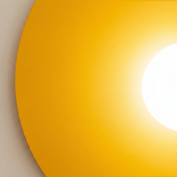 Geltonos spalvos iš metalo sieninė lempa ø 50 cm AKE – Thoro-image-4