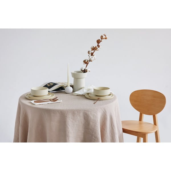 12 dalių smėlio spalvos akmens masės indų rinkinys Bonami selection Malia-image-3