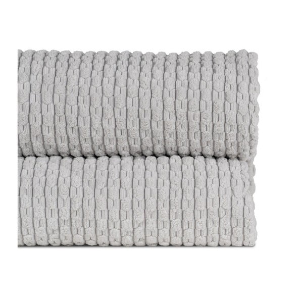 Šviesiai pilkos spalvos dygsniuota lovatiesė 230x260 cm – Ixia