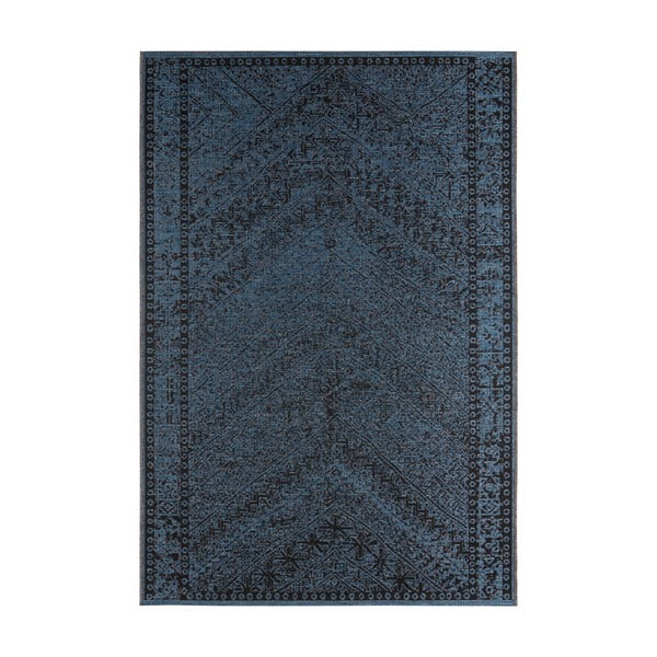 Tamsiai mėlynas lauko kilimas NORTHRUGS Mardin, 140 x 200 cm