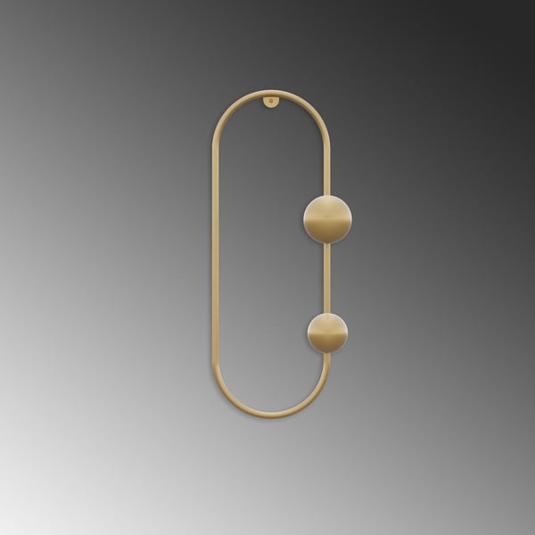 Iš metalo sieninė lentyna auksinės spalvos Dama – Kalune Design-image-4
