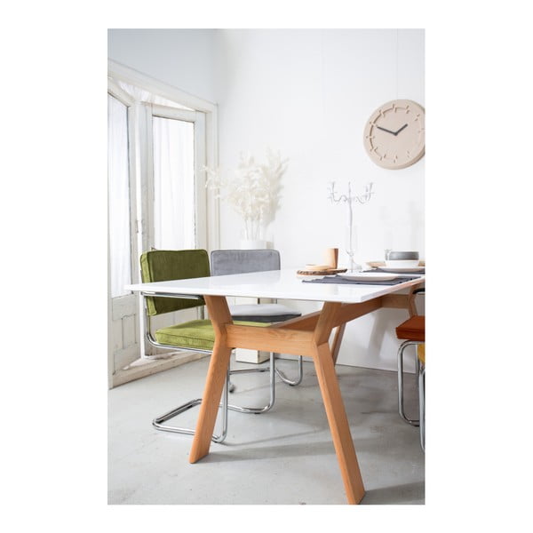 Juodos spalvos iš audinio valgomojo kėdės su porankiais/supamosios 2 vnt. – Zuiver-image-1