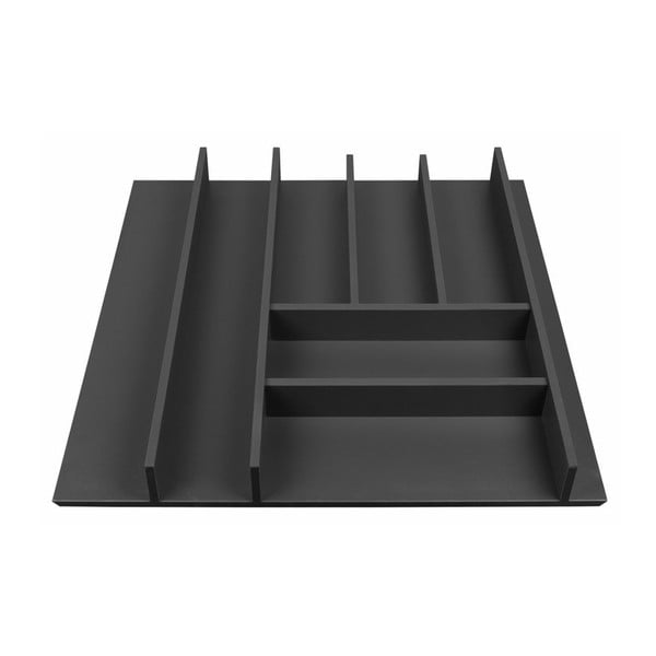 Stalo įrankių padėklas juodos spalvos 48 x 47 cm Wood Line – Elletipi