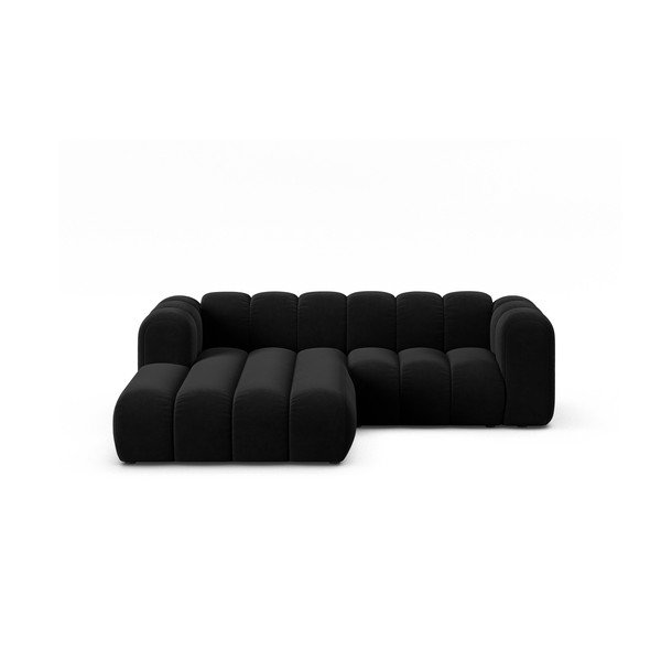 Kampinė sofa antracito spalvos (su kairiuoju kampu) Lupine – Micadoni Home