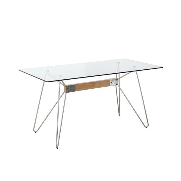 Valgomojo stalas juodomis kojomis "Marckeric Nicole", 160 x 90 cm-image-3