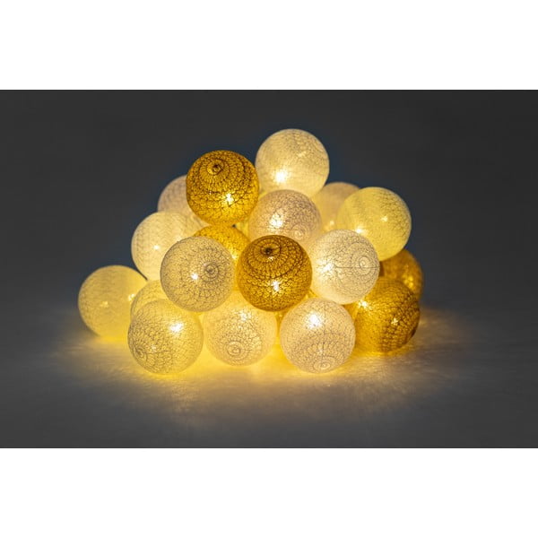Smėlio spalvos LED lempučių girlianda LUKKA, 30 lempučių-image-1
