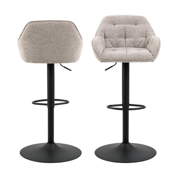 Su pasukimo funkcija baro taburėtės šviesiai pilkos spalvos 2 vnt. 109 cm Brooke – Actona-image-3