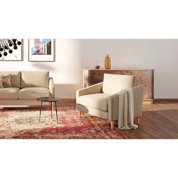 Krėslas smėlio spalvos Karoto – Ame Yens-image-3