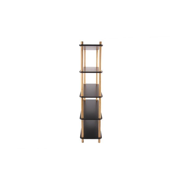 Juoda lentyna su bambukinėmis kojelėmis Leitmotiv spintelė Simplicity-image-3