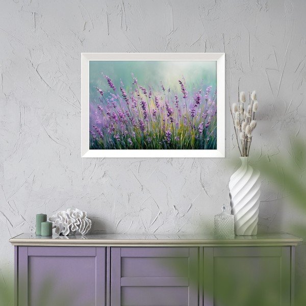 Spausdintas paveikslas su rėmeliu 75x56 cm Lavender – Styler-image-2