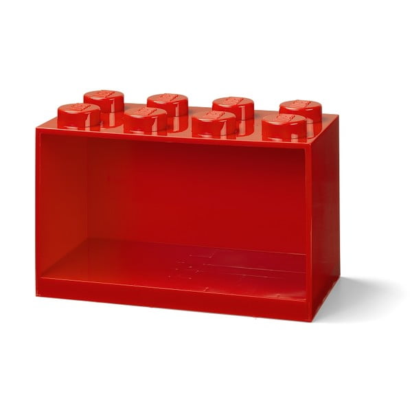 Vaikiška raudona sieninė lentyna LEGO® Brick 8-image-2