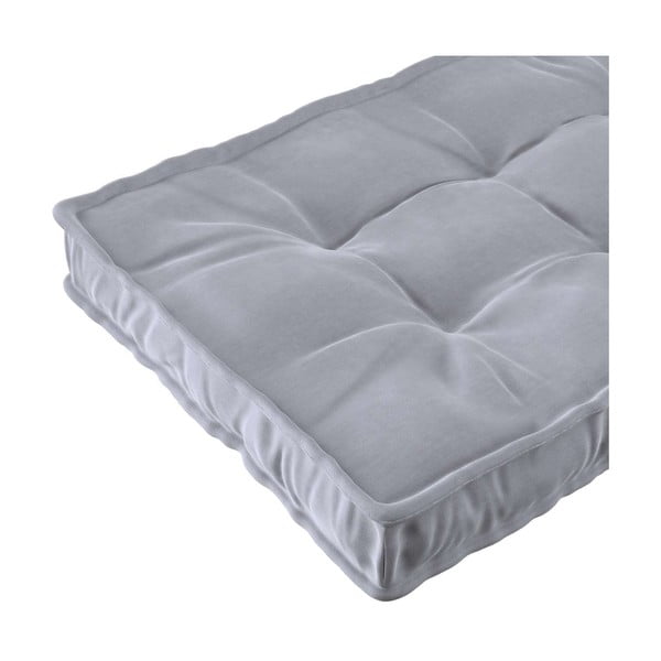 Šviesiai pilkas vaikiškas čiužinys 60x120 cm Posh Velvet - Yellow Tipi-image-1