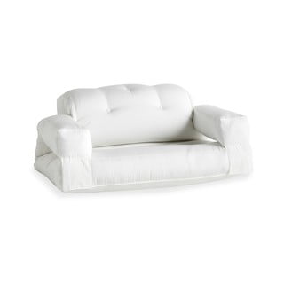 Balta minkšta lauko sofa-lova Karup Design OUT™ Hippo White