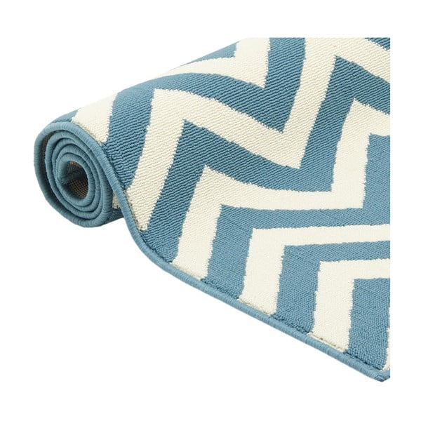 Šviesiai mėlynas lauko kilimas Floorita Waves, 133 x 190 cm-image-3