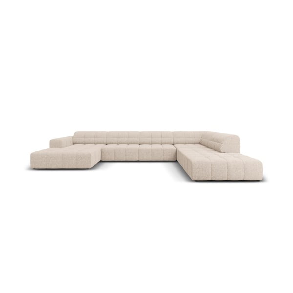 Kampinė sofa smėlio spalvos (su dešiniuoju kampu/„U“ formos) Chicago – Cosmopolitan Design