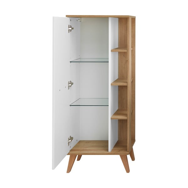 Balta žema vonios kambario spintelė 51x128 cm Set 923 - Pelipal-image-3