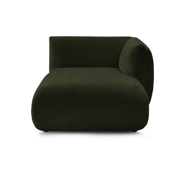Modulinė sofa žalios spalvos iš kordinio velveto (su dešiniuoju kampu) Lecomte – Bobochic Paris