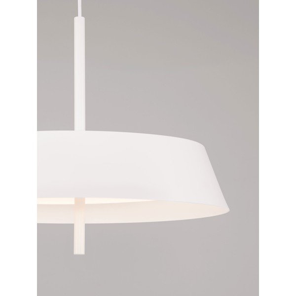 Baltos spalvos iš aliuminio kabantis šviestuvas LED su pritemdymo funkcija ø 45 cm Velio – Nova Luce-image-3