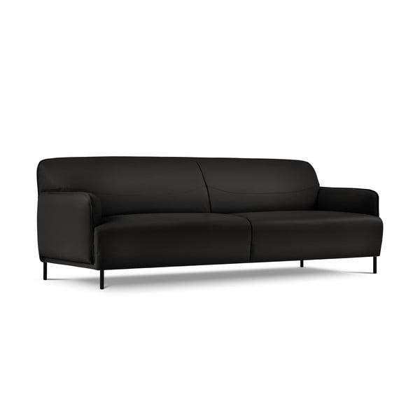 Juoda odinė sofa Windsor & Co Sofas Neso, 235 x 90 cm-image-2