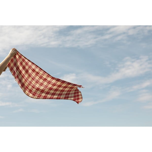 Staltiesė iš lino Couture Cuadros, 140 x 140 cm-image-3