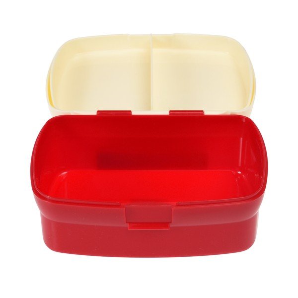 Raudonos spalvos/kreminės spalvos vaikiška pietų dėžutė Prehistoric Land – Rex London-image-3