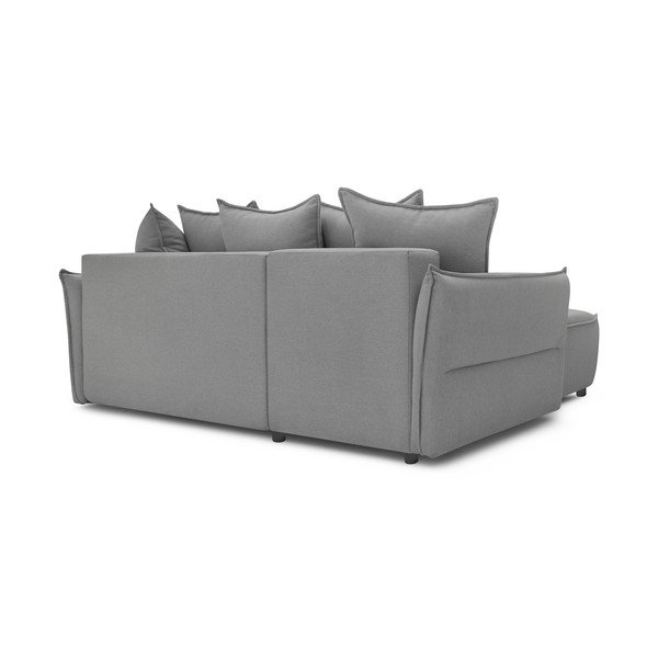 Sulankstoma kampinė sofa šviesiai pilkos spalvos (su kairiuoju kampu) Leon – Bobochic Paris-image-4