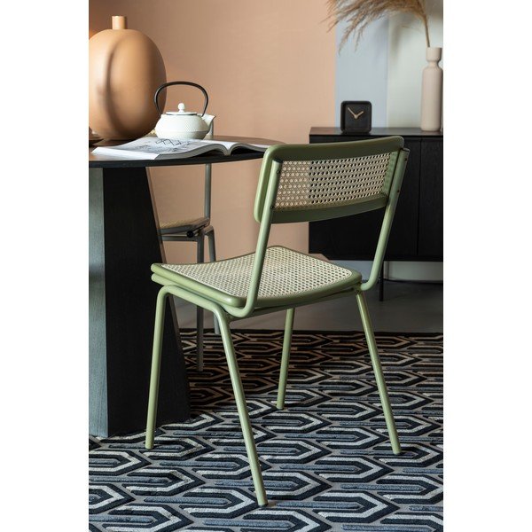 Žalios rotango valgomojo kėdės, 2 vnt. Jort - Zuiver-image-2
