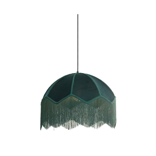 Kabantis šviestuvas smaragdinės spalvos ø 50 cm su tekstiliniu gaubtu Malacia – Light & Living-image-4