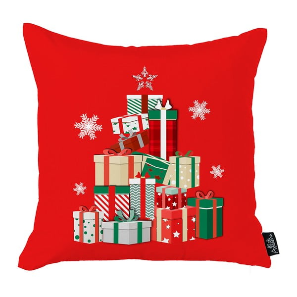 Raudonas kalėdinis užvalkalas Mike & Co. NEW YORK Medaus kalėdinės dovanos, 45 x 45 cm