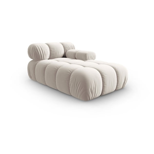 Iš velveto modulinė sofos dalis smėlio spalvos (su dešiniuoju kampu) Bellis – Micadoni -image-3