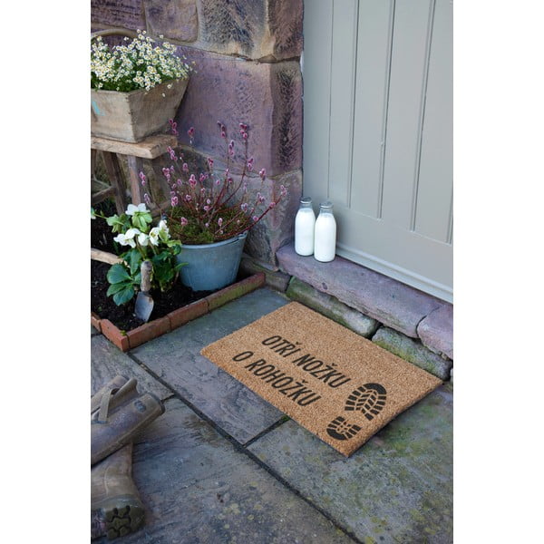 Iš kokoso pluošto grindų kilimėlis 40x60 cm Boots – Artsy Doormats-image-1