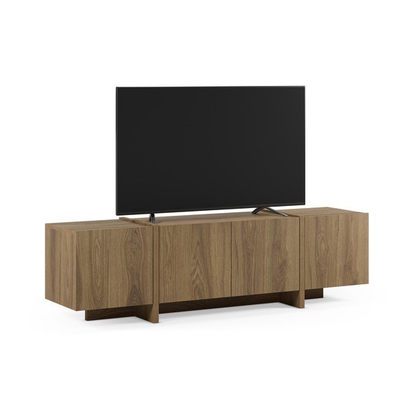 Natūralios spalvos TV spintelė iš ąžuolo 180x55x35 cm Volia – Marckeric-image-4