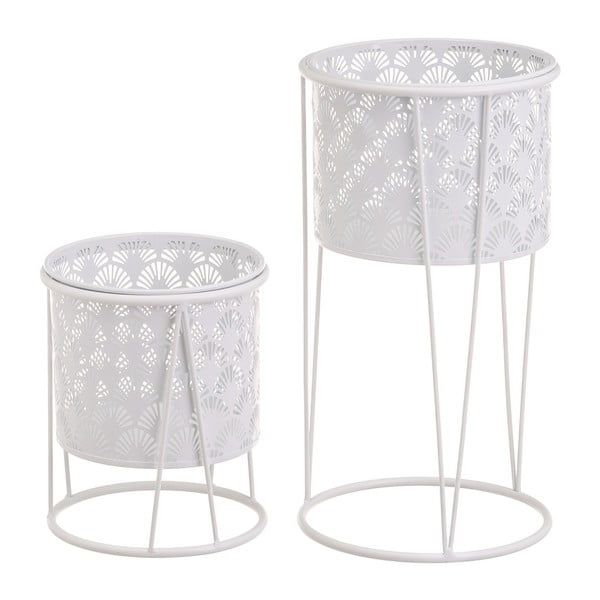 Iš metalo gėlių stovai 2 vnt. ø 22 cm (aukštis 40 cm) – Casa Selección