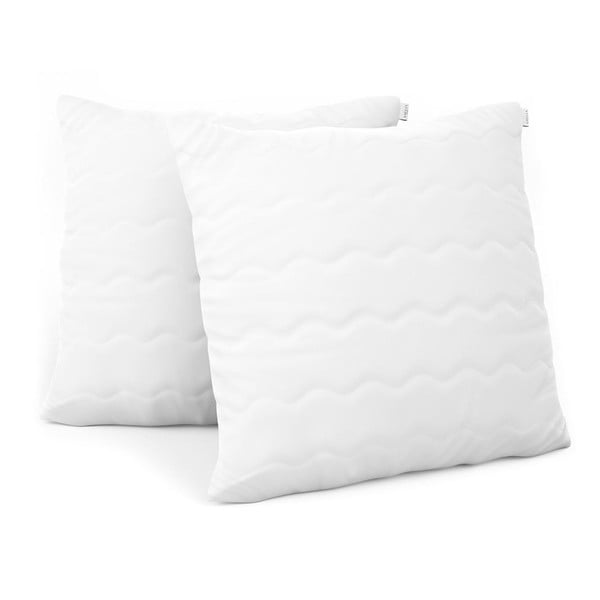 2 baltų pagalvėlių ir užpildo rinkinys "AmeliaHome", 80 x 80 cm