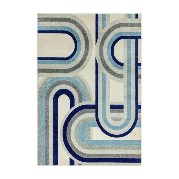 Pilkai mėlynos spalvos kilimas 200x290 cm Nova Retro Blue – Asiatic Carpets