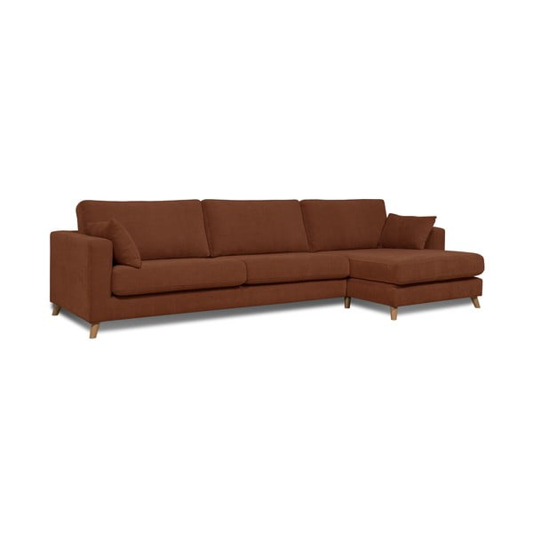 Tamsiai oranžinė kampinė sofa (dešinysis kampas) Faria - Scandic-image-1