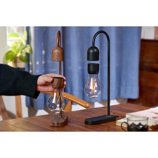 Juoda stalinė lempa (aukštis 36,5 cm) Evaro - Gingko-image-4