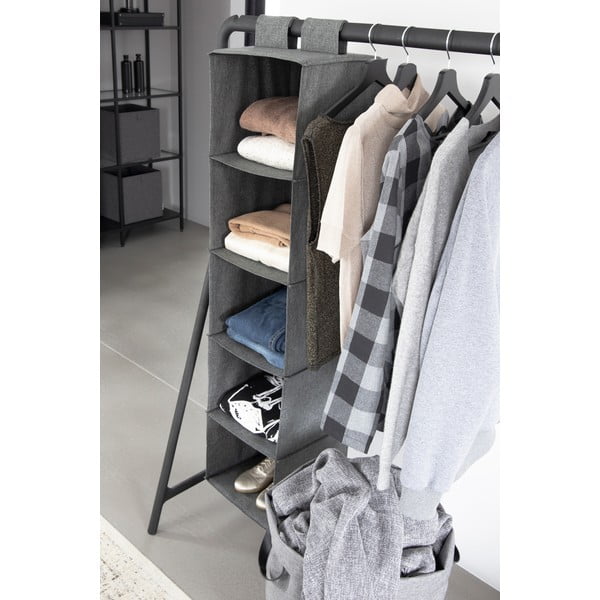 Pakabinamas iš tekstilės drabužių spintos organizatorius Soft Storage – Bigso Box of Sweden-image-1