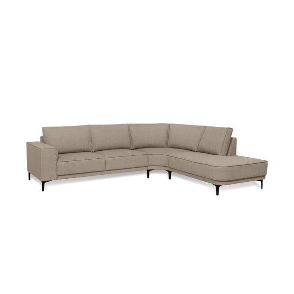 Kampinė sofa šviesiai rudos spalvos (su dešiniuoju kampu) Copenhagen – Scandic-image-2