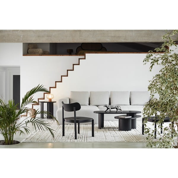 Juodos spalvos uosio kavos staliukas 120x50 cm Nori - Teulat-image-2