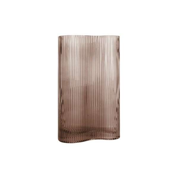 Rudos spalvos stiklo vaza PT LIVING Wave, aukštis 27 cm-image-3