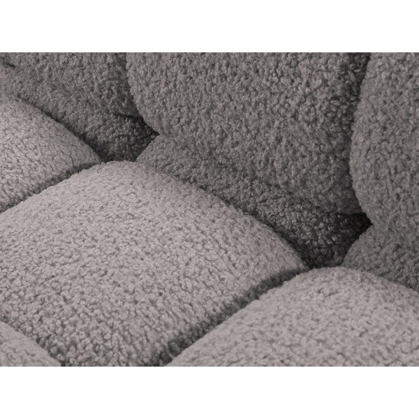 Iš boucle sofa šviesiai pilkos spalvos 288 cm Bellis – Micadoni -image-1