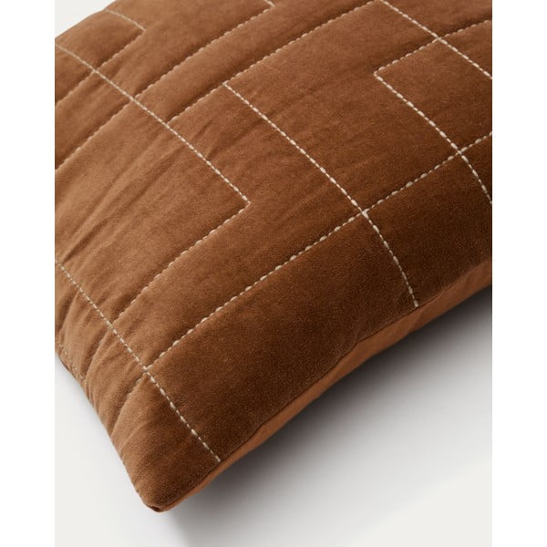 Iš velveto dekoratyvinis pagalvės užvalkalas 45x45 cm Prila – Kave Home-image-2