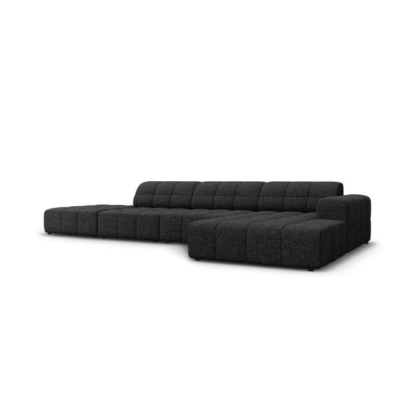 Kampinė sofa antracito spalvos (su dešiniuoju kampu) Chicago – Cosmopolitan Design-image-4