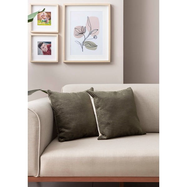 Iš kordinio velveto dekoratyviniai pagalvių užvalkalai 2 vnt. 43x43 cm – Mioli Decor-image-3