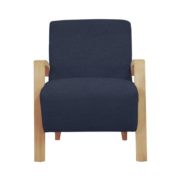 Tamsiai mėlynas "Windsor & Co Sofas Luna" fotelis-image-1