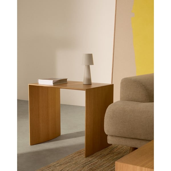 Šoninis stalas iš ąžuolo 40x55 cm Litto – Kave Home-image-2