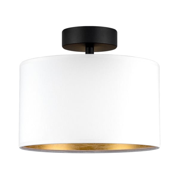 Baltas lubinis šviestuvas su aukso spalvos detalėmis Sotto Luce Tres S, ⌀ 25 cm