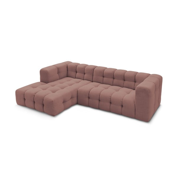 Kampinė sofa šviesiai rožinės spalvos Cloud – Bobochic Paris-image-4