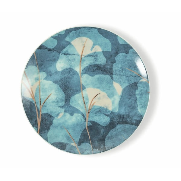 18 dalių mėlyno porceliano ir akmens masės lėkščių rinkinys VDE Tivoli 1996 Dream-image-2